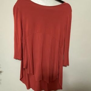 Burnt Orange 3/4 Sleeve